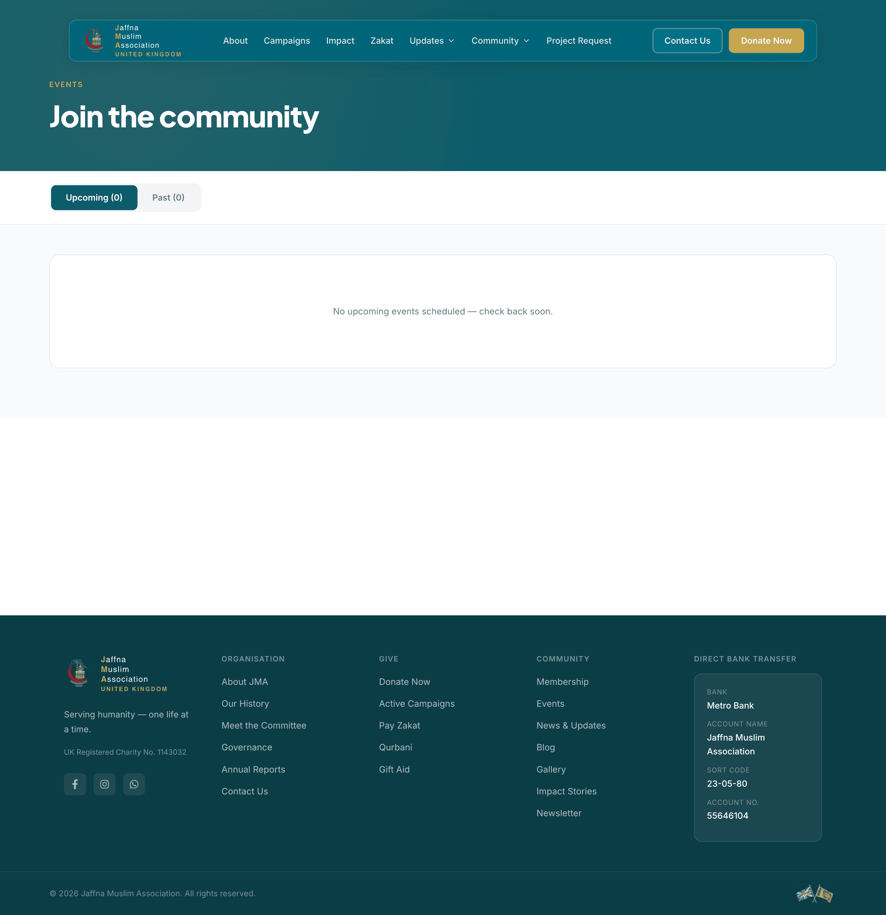 JMA UK — Events