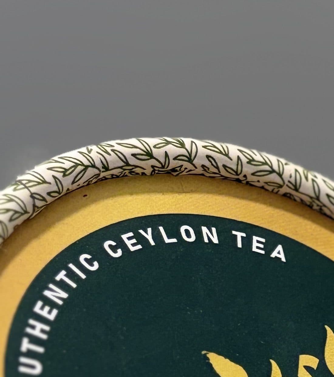 The rim: Authentic Ceylon Tea — since 2024.