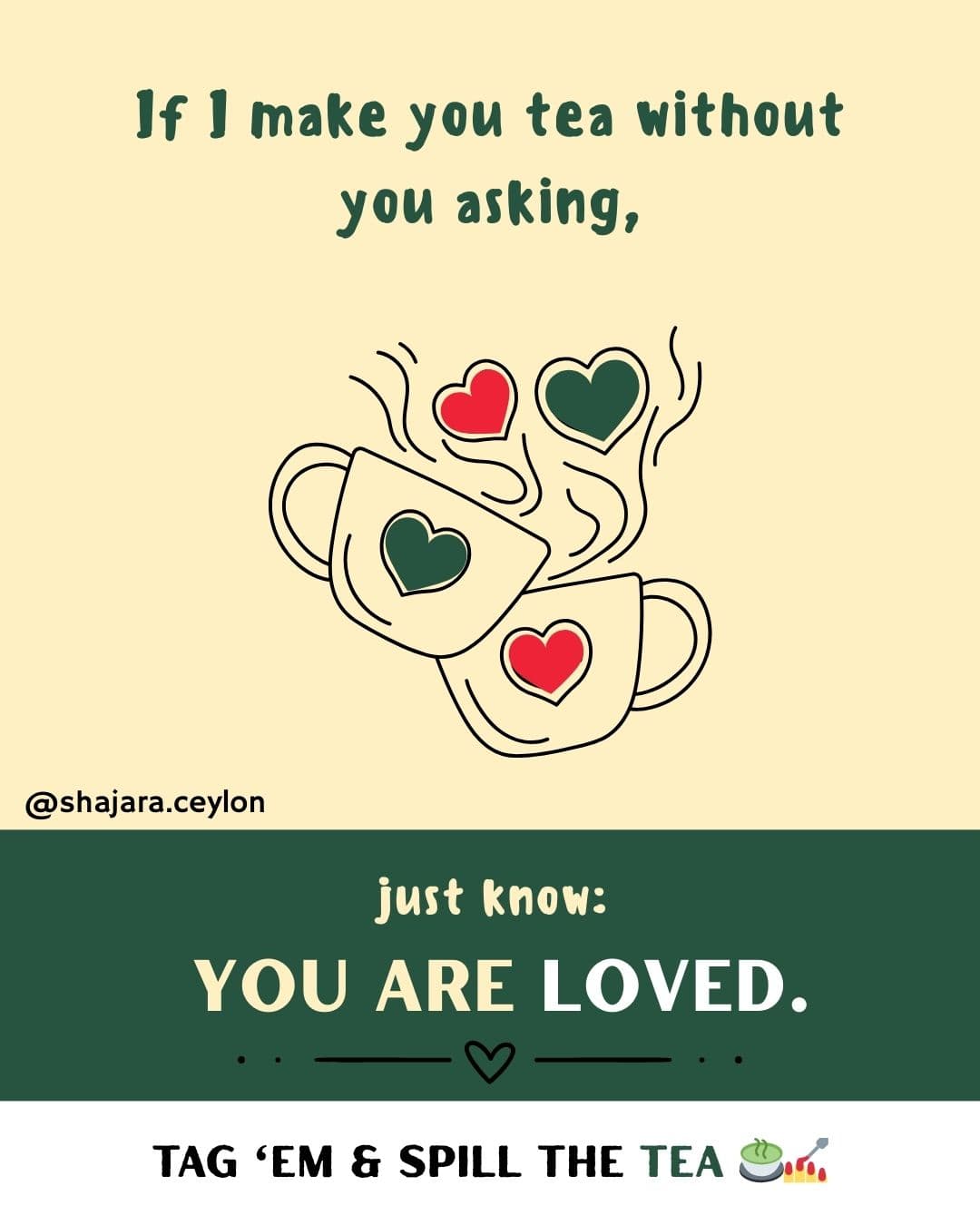 Illustrated post: just know, you are loved