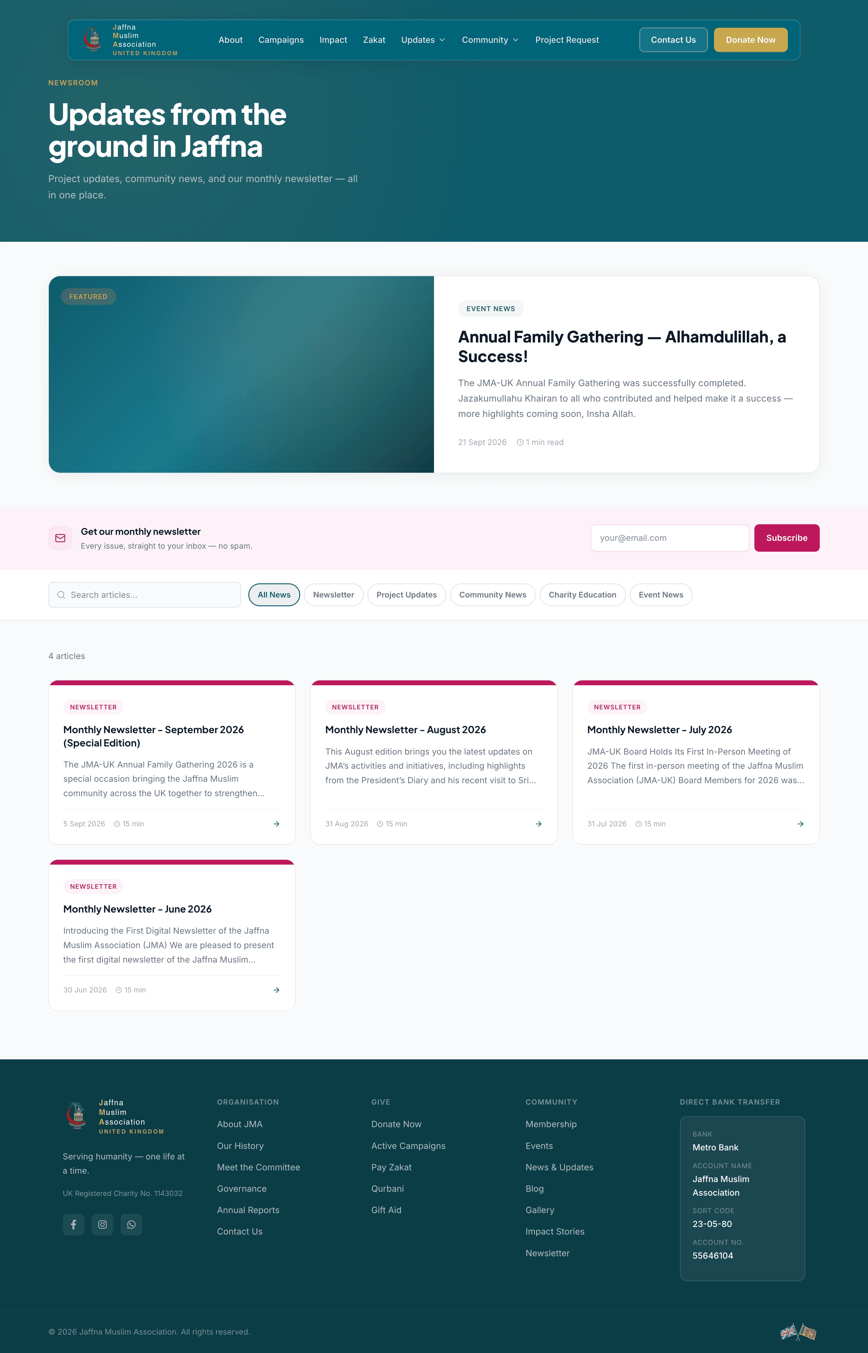 JMA UK — News